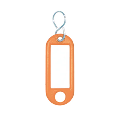 WEDO® Schlüsselanhänger 52 x 21 x 3 mm (B x H x T) S-Haken Kunststoff orange 100 St./Pack.