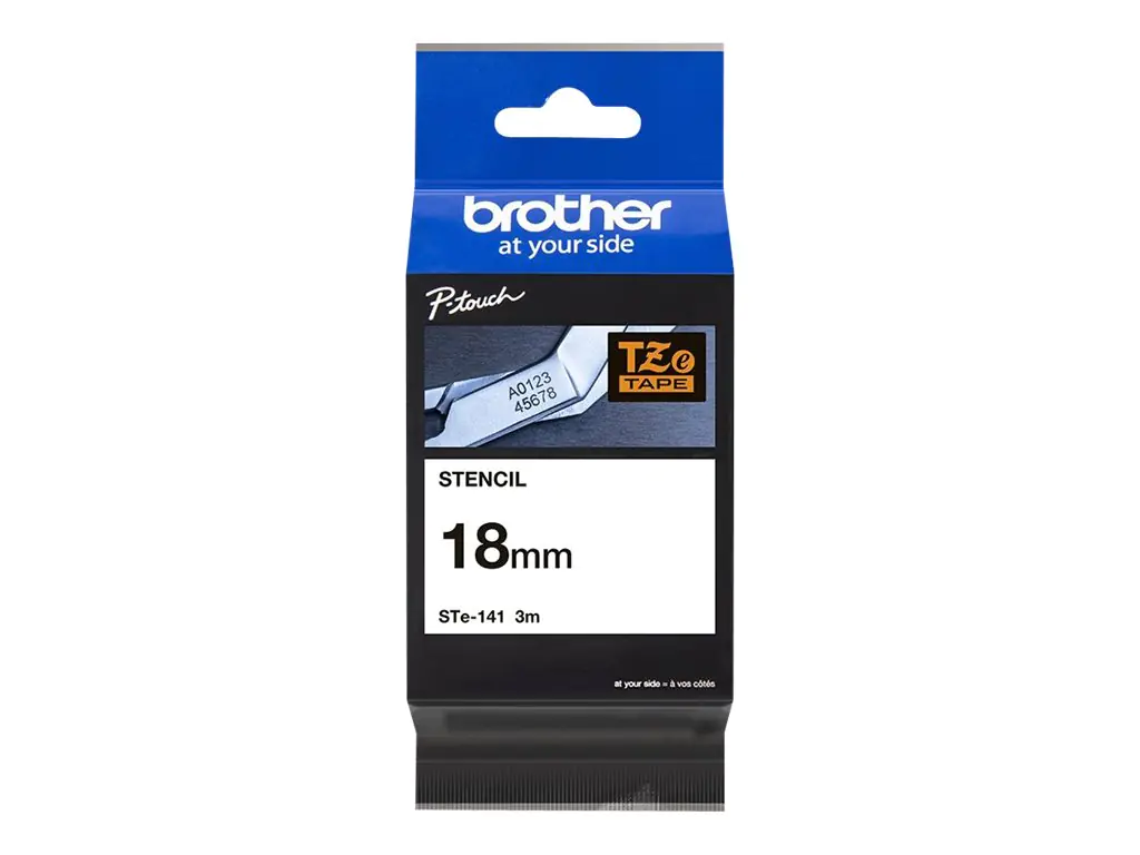 Brother STe-141 - Schwarz - Rolle (1,8 cm x 3 m) 1 Kassette(n) Stempelband - für P-Touch PT-18, 3600, E300, E500, E550, PT-GL-200, PT-H300, P700; P-Touch EDGE PT-P750
