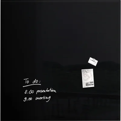 SIGEL Magnetboard Artverum GL200 1000x1000x15mm Glas schwarz