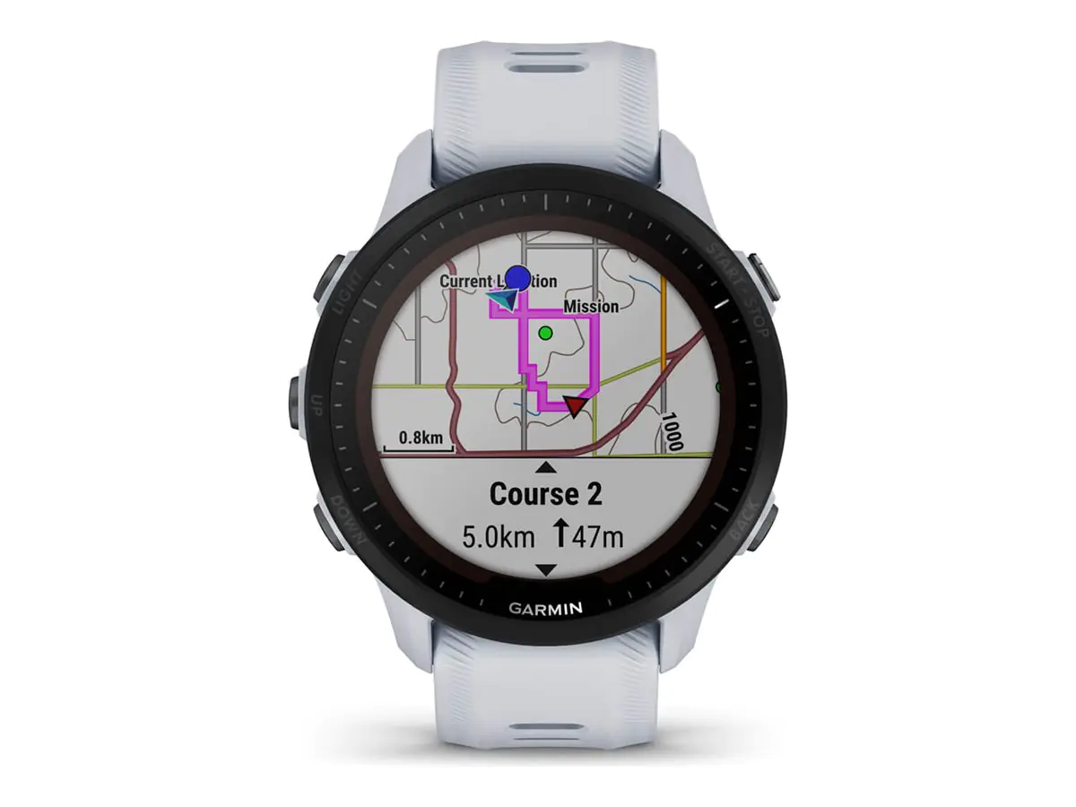 Garmin Forerunner 955 Solar - Sportuhr mit Riemen - Silikon - Handgelenkgröße: 130-220 mm - Anzeige 3.3 cm (1.3") 010-02638-21