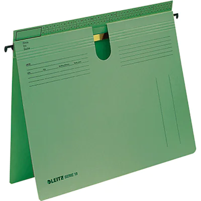 Leitz Hängehefter SERIE 18 DIN A4 250g/m² Manilakarton, recycelt grün 50 St./Pack. Leitz Hängehefter SERIE 18 DIN A4 250g/m² Manilakarton, recycelt grün 50 St./Pack.