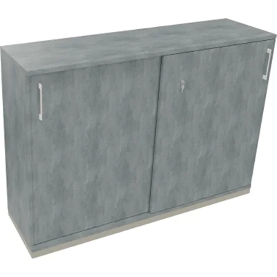 Schiebetürenschrank 3OH B1600xT442xH1133mm si/Beton hell Schiebetürenschrank 3OH B1600xT442xH1133mm si/Beton hell