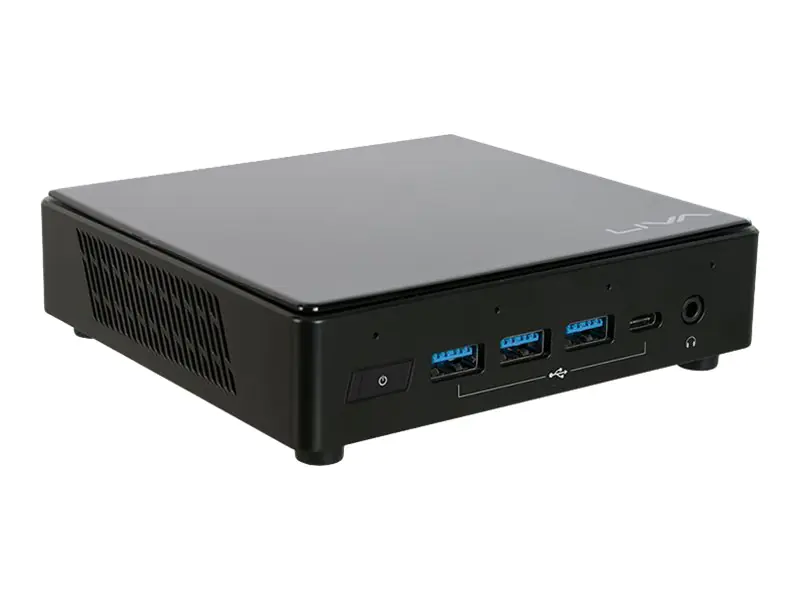 ECS LIVA Z3 Plus - Barebone - USFF - 1 x Core i3 10110U / 2.1 GHz - RAM 0 GB - UHD Graphics - 1GbE - WLAN: 802.11a/b/g/n/ac, Bluetooth 4.2 - Schwarz