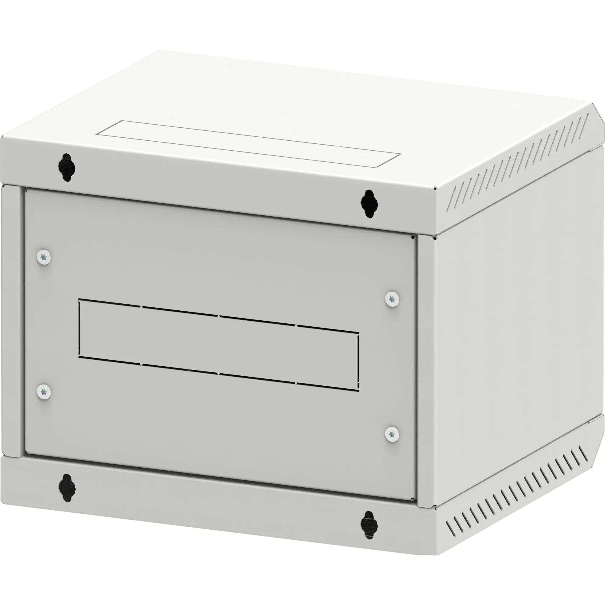 TRITON 10""Wandgehäuse 1-teilig Lichtgrau Blechtüre - Wandgehäuse