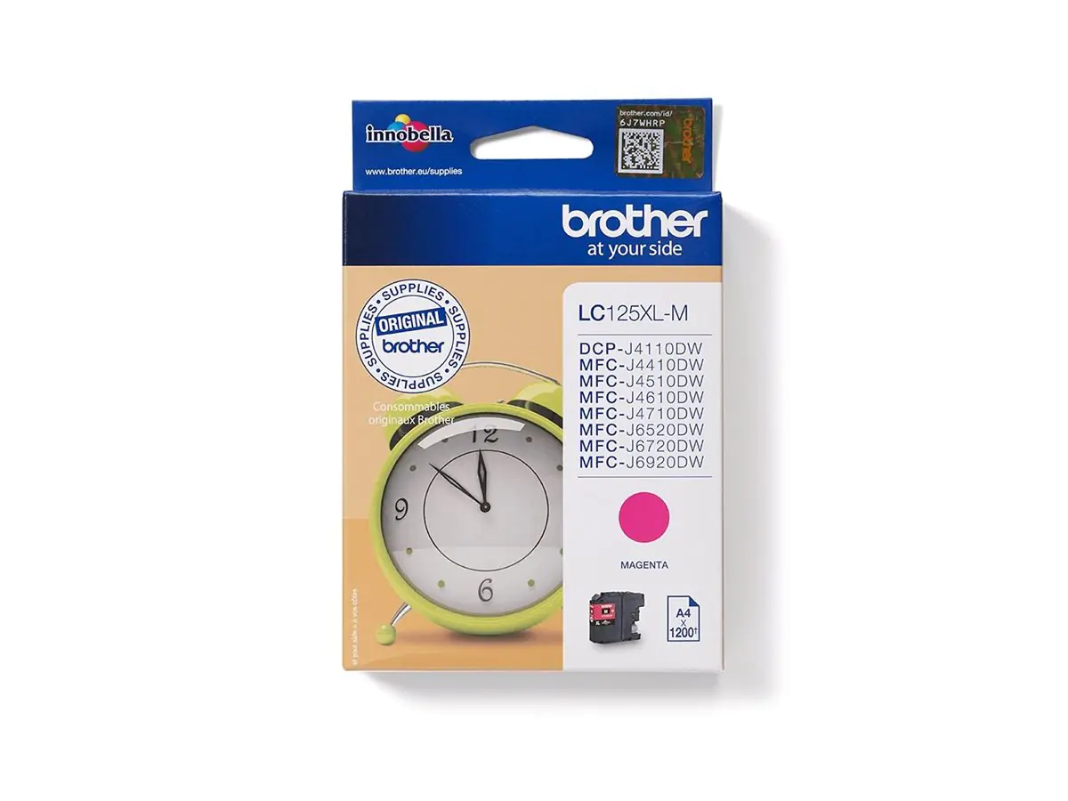 Brother LC125XLM - Sehr hohe Ergiebigkeit - Magenta - Original - Tintenpatrone - für Brother DCP-J4110, MFC-J4410, J4510, J4610, J4710, J6520, J6720, J6920