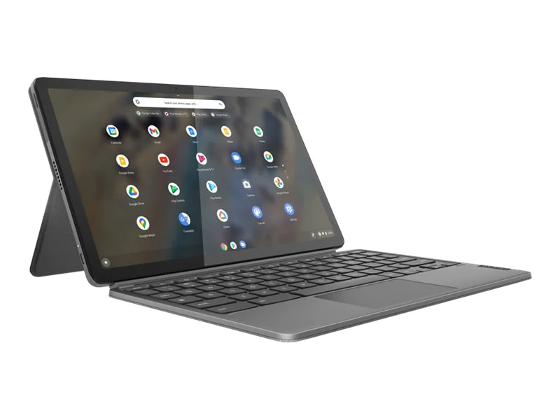 Lenovo IdeaPad Duet 3 Chromebook 11Q727 82T6 - Mit abnehmbarer Tastatur - Snapdragon 7c Gen 2 Kryo 468 / 2.55 GHz - Chrome OS - Qualcomm Adreno - 4 GB RAM - 128 GB eMMC - 27.8 cm (10.95") IPS Touchscreen 2000 x 1200 (2K) - Wi-Fi 5 - Dual Tone Storm G