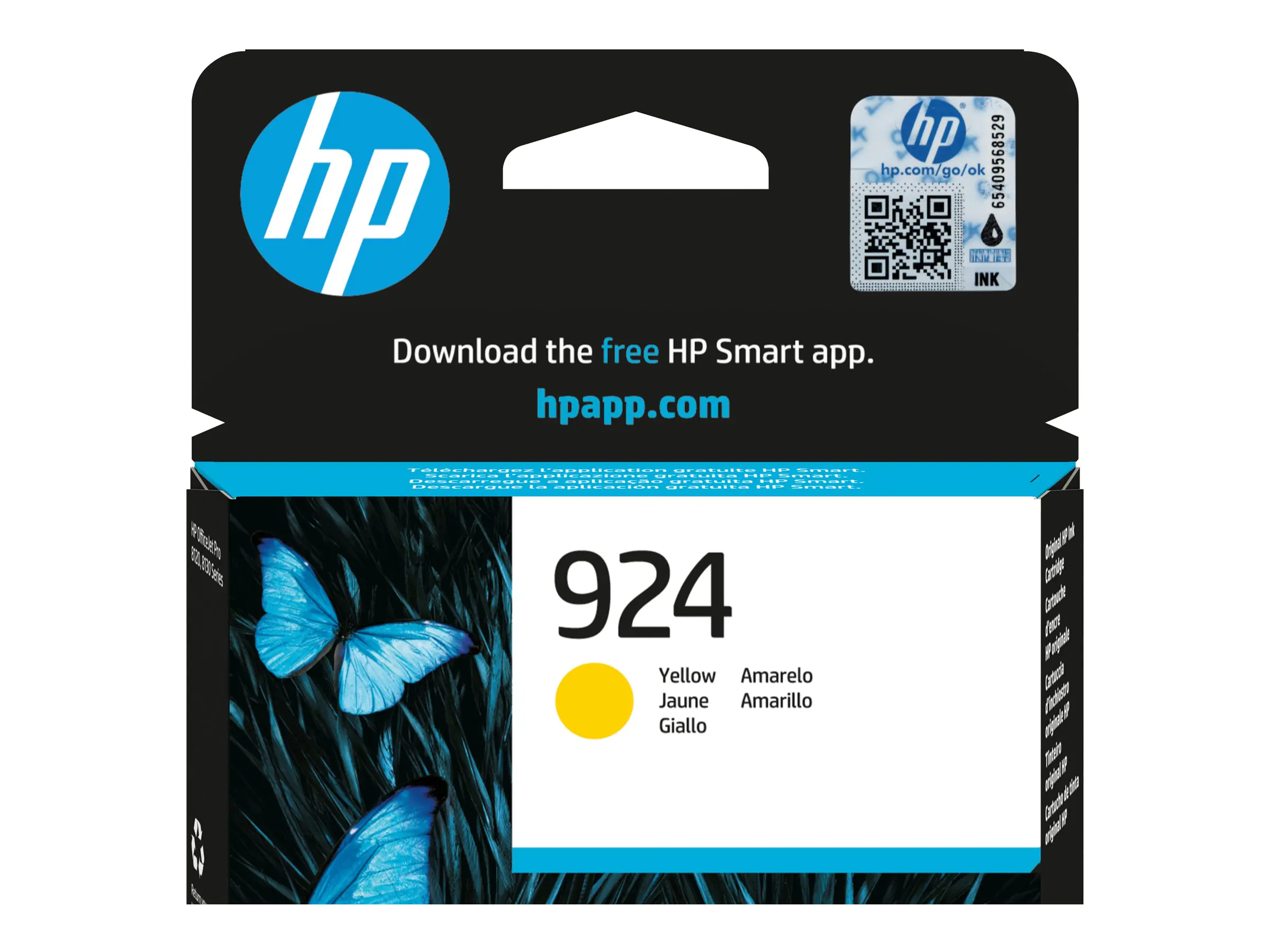 HP 924 - Gelb - original - Officejet - Tintenpatrone - für Pavilion 8120, 8130 HP 924 - Gelb - original - Officejet - Tintenpatrone - für Pavilion 8120, 8130