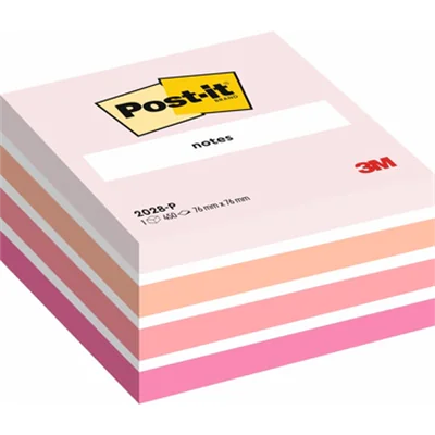 Post-it Haftnotizwürfel 2028P 76x45x76mm 450Blatt pastellpink Post-it Haftnotizwürfel 2028P 76x45x76mm 450Blatt pastellpink
