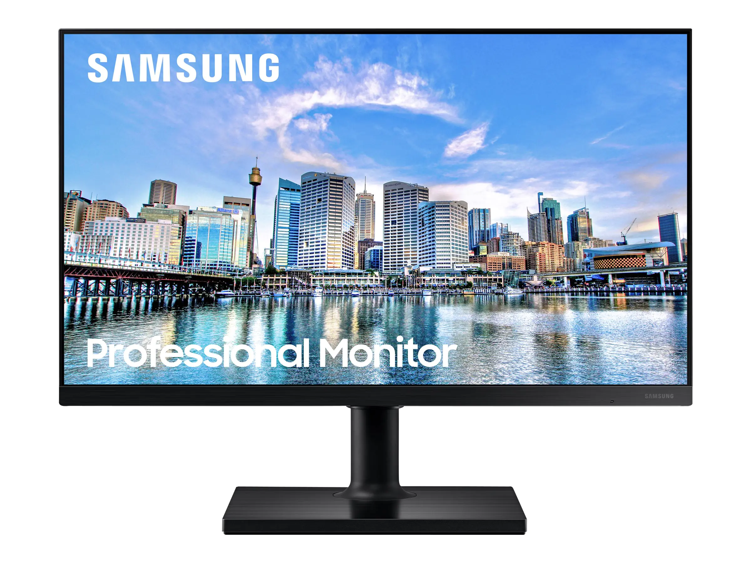 Samsung F24T450FQR - T45F Series - LED-Monitor - 60 cm (24") - 1920 x 1080 Full HD (1080p) @ 75 Hz - IPS - 250 cd/m² - 1000:1 - 5 ms - 2xHDMI, DisplayPort - Schwarz