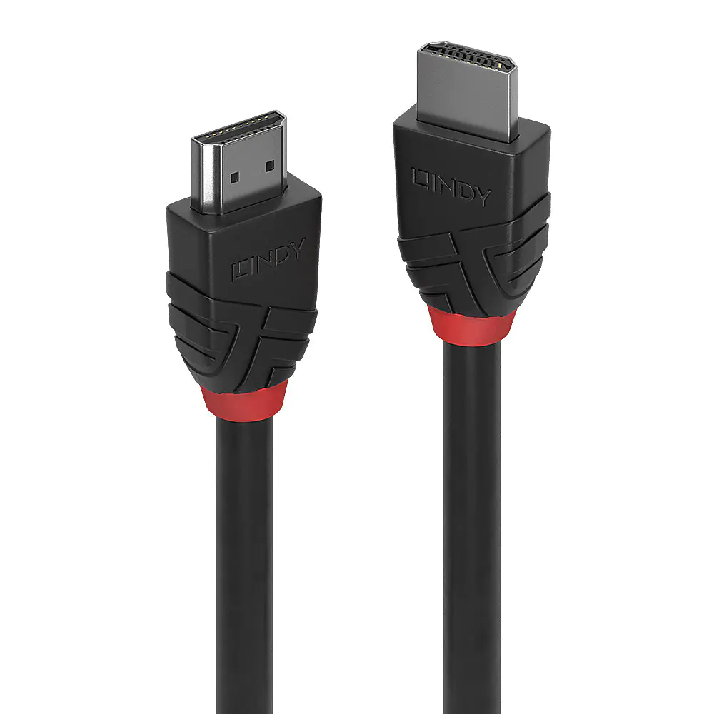 Lindy Black Line - HDMI-Kabel - HDMI männlich zu HDMI männlich - 1 m - Dreifachisolierung - Schwarz - rund, unterstützt 8K 60 Hz (7680 x 4320) Lindy Black Line - HDMI-Kabel - HDMI männlich zu HDMI männlich - 1 m - Dreifachisolierung - Schwarz - rund, unterstützt 8K 60 Hz (7680 x 4320)