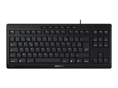 CHERRY STREAM KEYBOARD TKL - Tastatur - USB - Schweiz - Tastenschalter: CHERRY SX - Schwarz