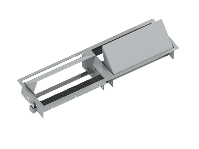 Bachmann CONI DUO short - Steckdosenleiste für bündige Montage - silbergrau, RAL 9006