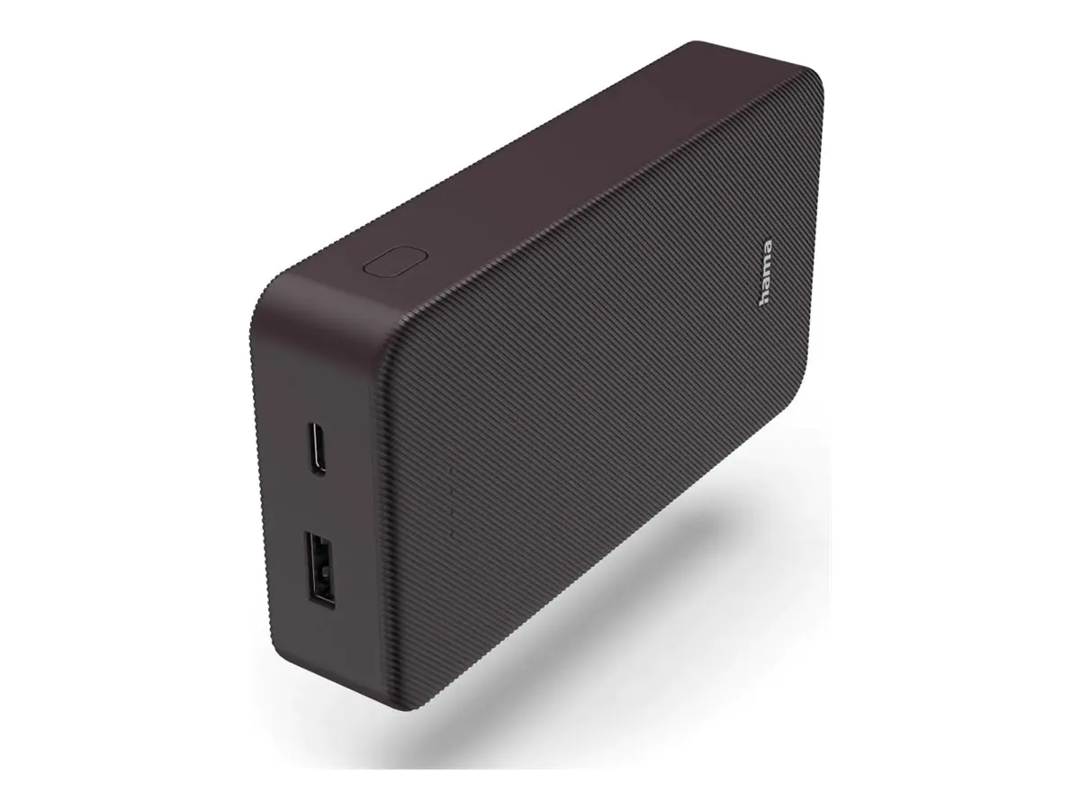 Hama Colour 20 - Powerbank - 20000 mAh - 74 Wh - 3 A - Fast Charge - 2 Ausgabeanschlussstellen (USB, USB-C) 00201715