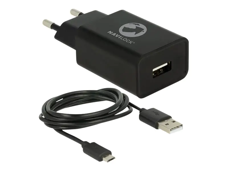Tragant - Netzteil - 12 Watt - 2.4 A (USB) - auf Kabel: Micro-USB - Schwarz Tragant - Netzteil - 12 Watt - 2.4 A (USB) - auf Kabel: Micro-USB - Schwarz
