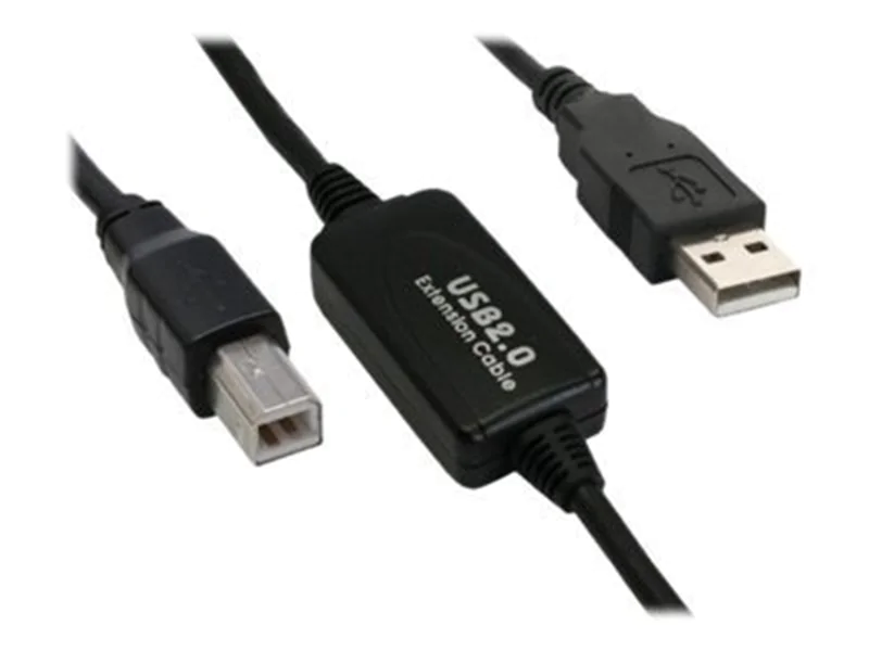 InLine - USB-Kabel - USB (M) zu USB Typ B (M) - USB 2.0 - 10 m - aktiv - Schwarz InLine - USB-Kabel - USB (M) zu USB Typ B (M) - USB 2.0 - 10 m - aktiv - Schwarz