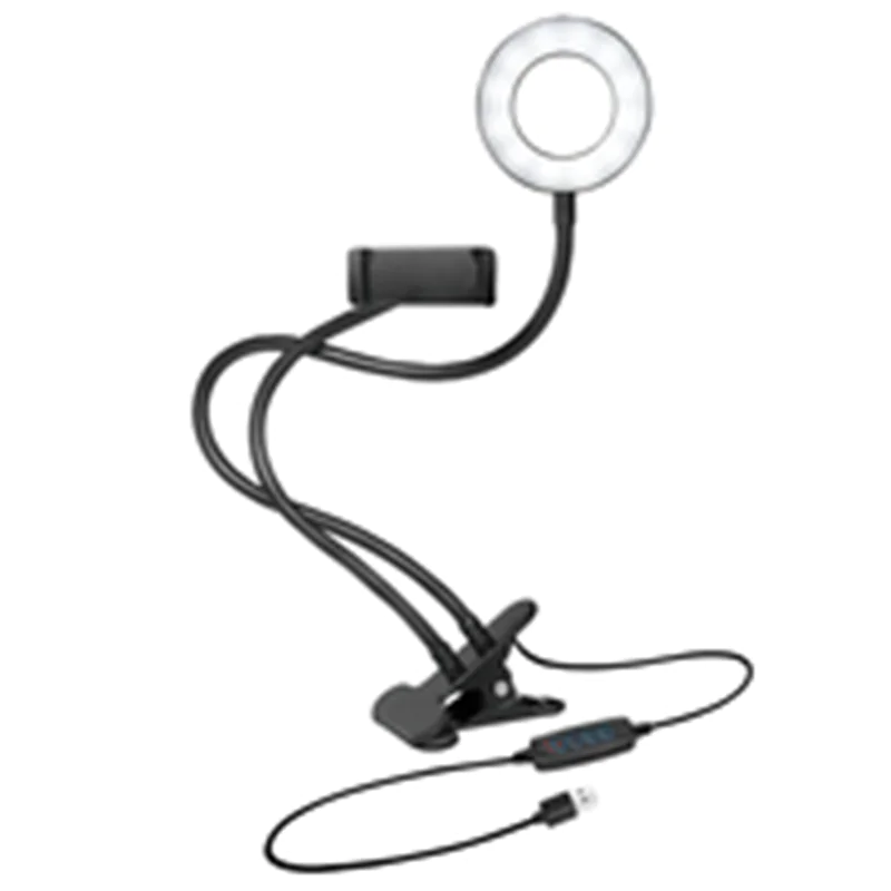 Logilink Smartphone-Ringlicht-Klemmhalterung 85 mm für Smartphone von 10.16 cm - 17.78