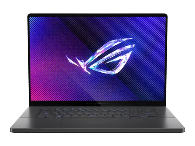 ASUS ROG Zephyrus G16 GU605MY-QR058X - 180°-Scharnierdesign - Intel Core Ultra 9 185H / 2.3 GHz - Win 11 Pro - GeForce RTX 4090 - 32 GB RAM - 2 TB SSD NVMe, Performance - 40.6 cm (16") OLED 2560 x 1600 (WQXGA) @ 240 Hz - Wi-Fi 6E, Bluetooth - Eclipse Gray
