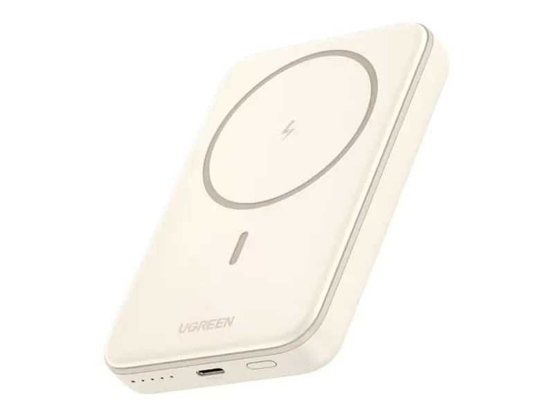 Ugreen Induktive Power Bank - magnetisch - 10000 mAh - 37 Wh - 20 Watt - 3 A - PD 3.0, PD 2.0, QC 3.0, QC 2.0, Apple 2.4A, USB BC 1.2 (24 pin USB-C) 25208