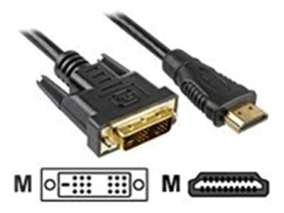 Sharkoon - Adapterkabel - Single Link - HDMI männlich zu DVI-D männlich - 3 m