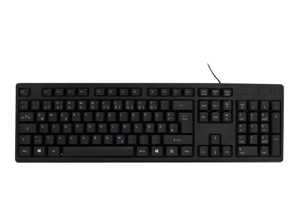 Inter-Tech K-118 - Tastatur - USB - QWERTY - retail - Schwarz - 88884095 Inter-Tech K-118 - Tastatur - USB - QWERTY - retail - Schwarz - 88884095