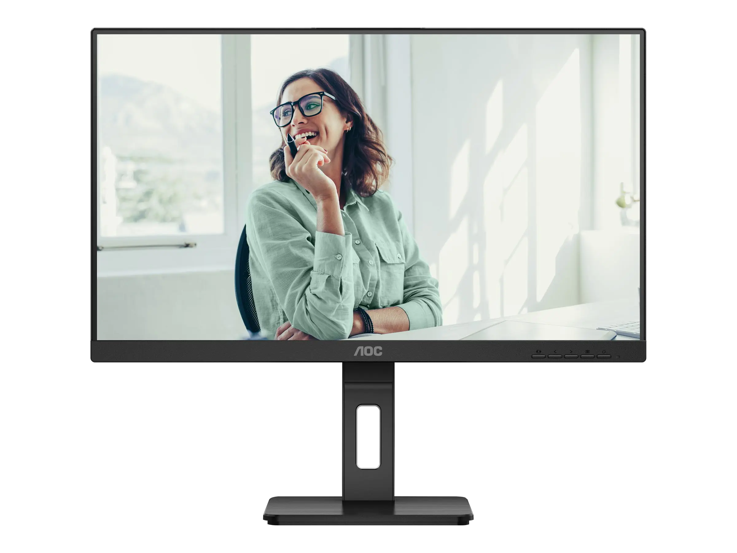 AOC Pro-line Q27P3CV - LED-Monitor - 68.6 cm (27") - 2560 x 1440 QHD @ 75 Hz - IPS - 350 cd/m² - 1000:1 - 4 ms - 2xHDMI, DisplayPort, USB-C - Lautsprecher - Schwarz