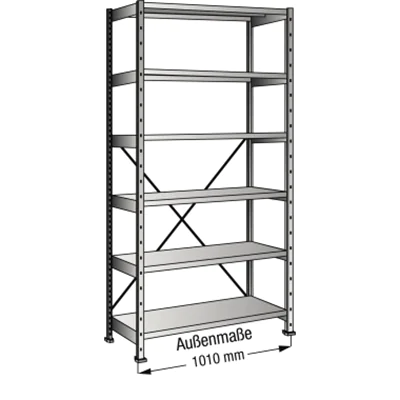 SCHOLZ Steckregal 451103 Grund 1.000x2.280x500mm 6OH vz