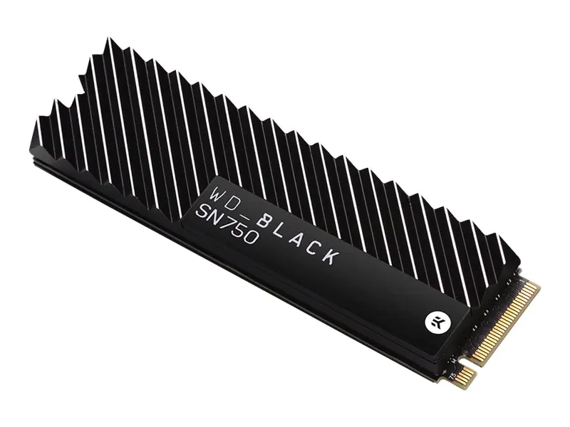 WD Black SN750 NVMe SSD WDBGMP0010BNC - SSD - 1 TB - intern - M.2 2280 - PCIe 3.0 x4 (NVMe) - integrierter Kühlkörper