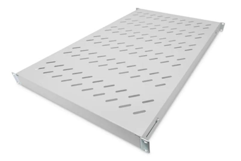 DIGITUS Fachboden mit variablen Befestigungsschienen zum Festeinbau in 483 mm (19")-Schränke DN-97648