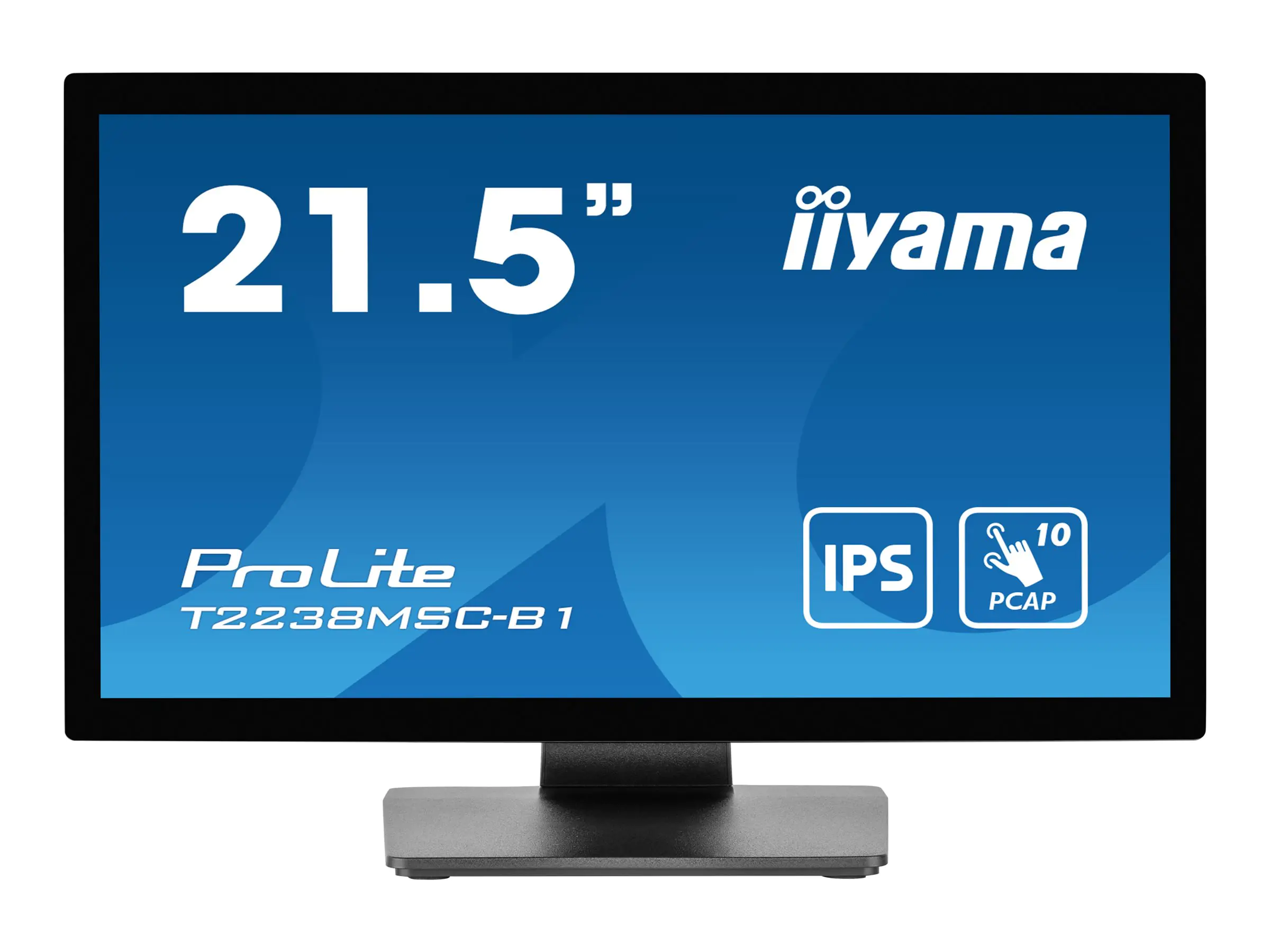iiyama ProLite T2238MSC-B1 - LED-Monitor - 54.5 cm (21.5") - Touchscreen - 1920 x 1080 Full HD (1080p) - IPS - 600 cd/m² - 1000:1 - 5 ms - HDMI, DisplayPort - Lautsprecher - mattschwarz iiyama ProLite T2238MSC-B1 - LED-Monitor - 54.5 cm (21.5") - Touchscreen - 1920 x 1080 Full HD (1080p) - IPS - 600 cd/m² - 1000:1 - 5 ms - HDMI, DisplayPort - Lautsprecher - mattschwarz