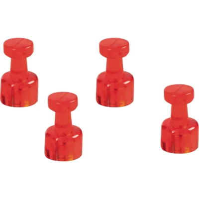 magnetoplan Magnet Memohalter 1666118 rot 4 St./Pack. magnetoplan Magnet Memohalter 1666118 rot 4 St./Pack.