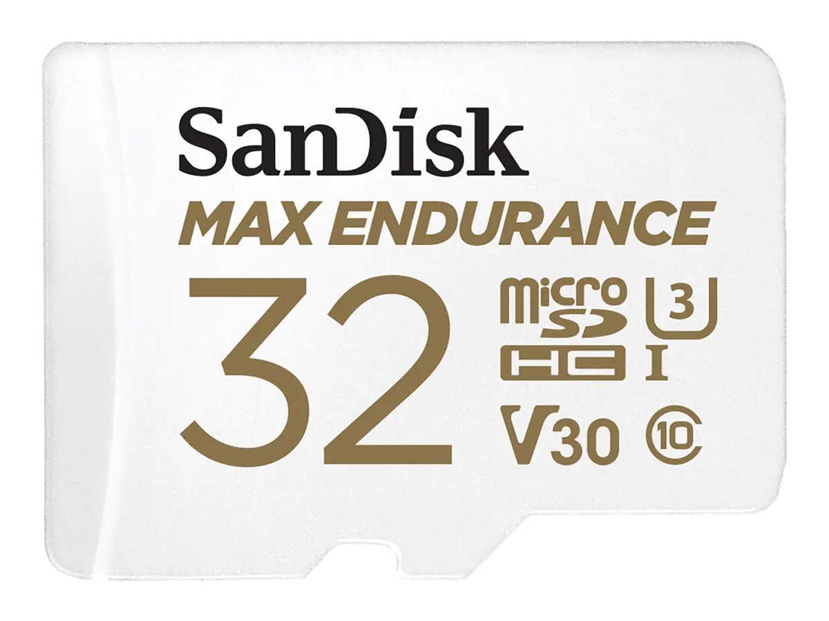 SanDisk Max Endurance - Flash-Speicherkarte (microSDHC/SD-Adapter inbegriffen) SDSQQVR-032G-GN6IA