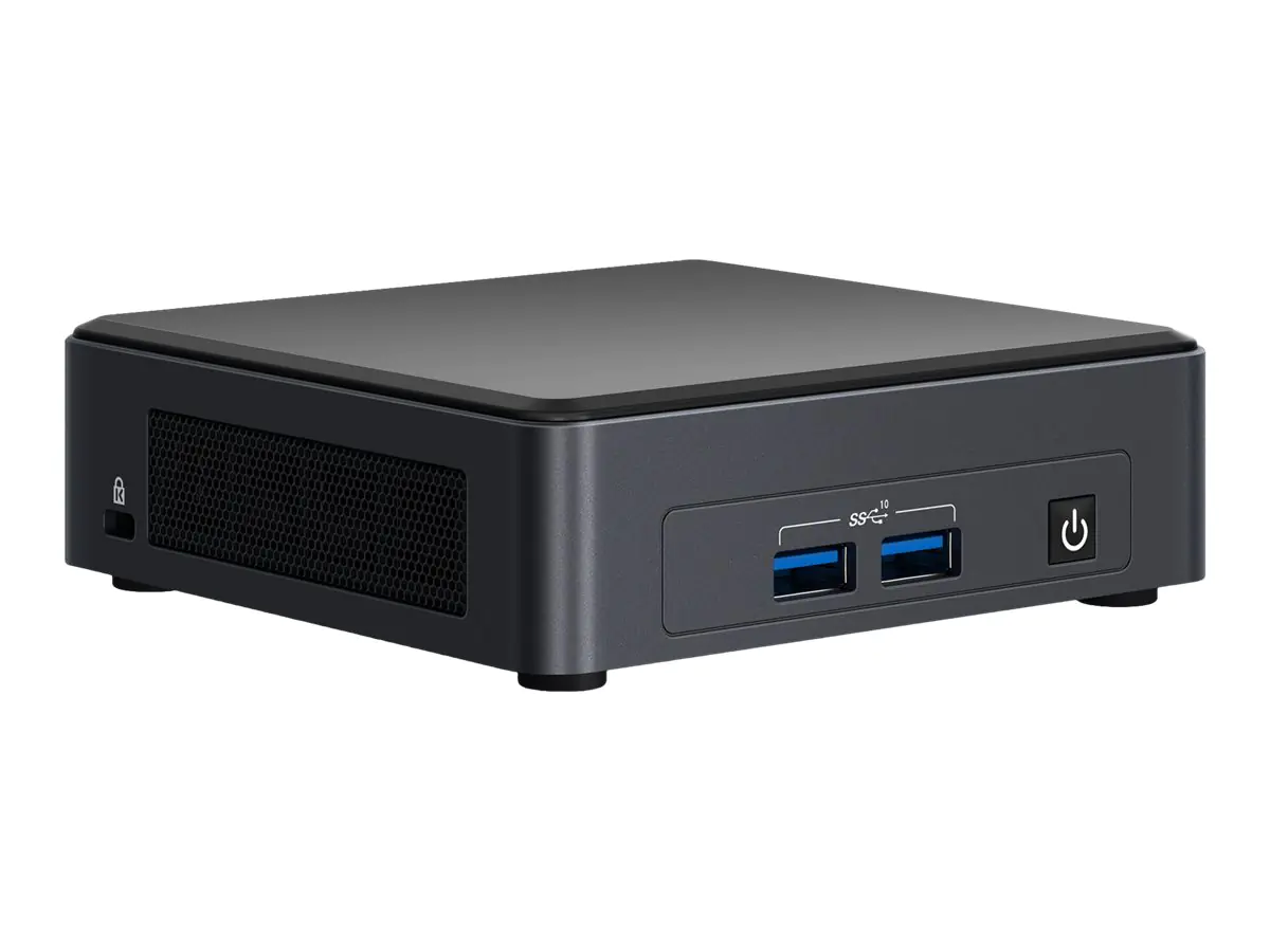 Intel Next Unit of Computing 11 Pro Kit NUC11TNKi30Z - Barebone - Mini-PC - 1 x Core i3 1115G4 - RAM 0 GB - UHD Graphics - 1GbE, Bluetooth 5.2 - WLAN: 802.11a/b/g/n/ac/ax, Bluetooth 5.2
