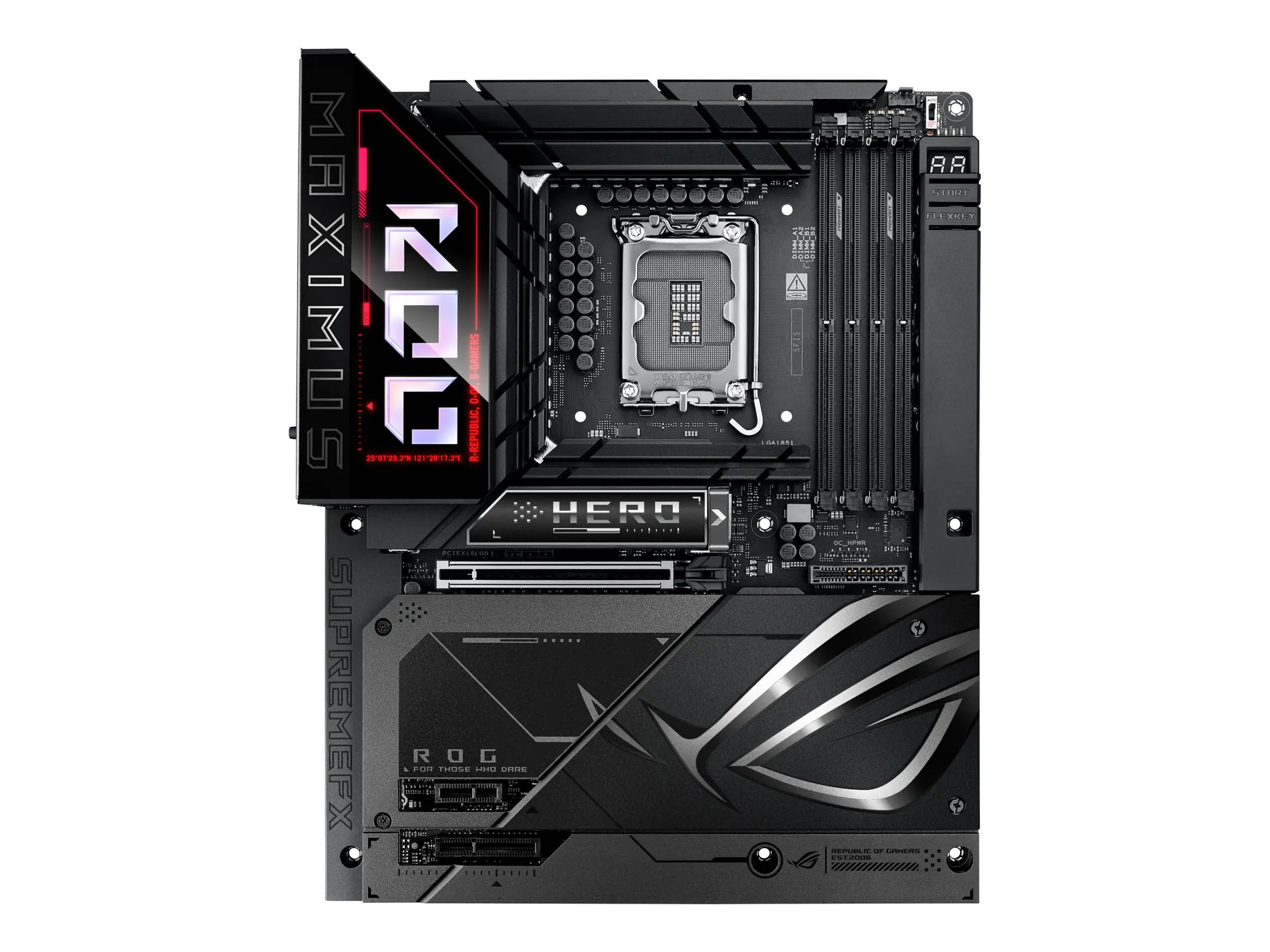 ASUS ROG MAXIMUS Z890 HERO BTF - Motherboard - ATX - LGA1851-Sockel - Z890 Chipsatz - USB4, USB 3.2 Gen 1, USB-C 3.2 Gen2, USB 3.2 Gen 2 - Wi-Fi 7, Bluetooth, 5 Gigabit Ethernet - Onboard-Grafik (CPU erforderlich) - HD Audio (8-Kanal)