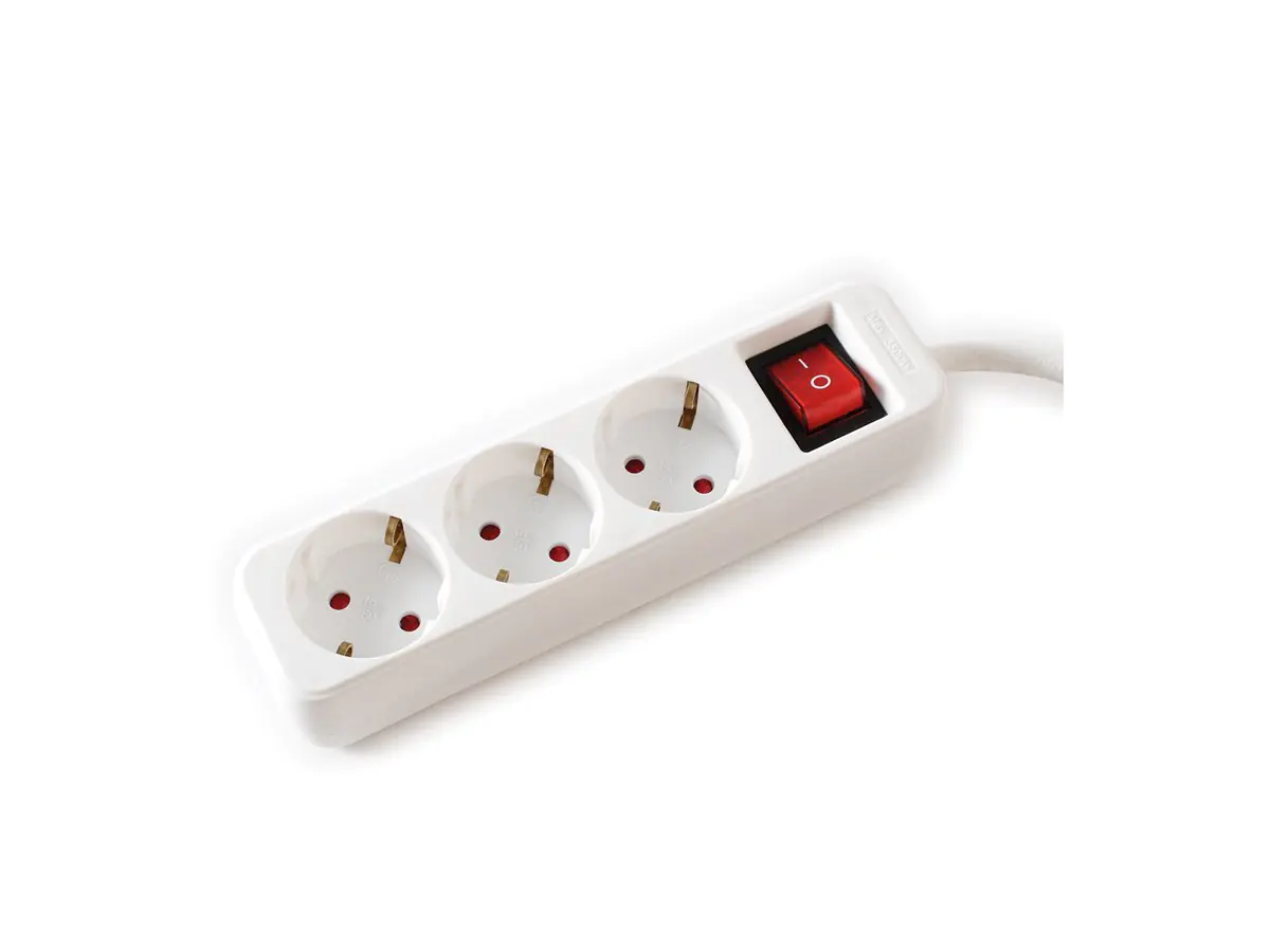 VALUE Steckdosenleiste - Wechselstrom 250 V - 3600 Watt - Eingabe, Eingang CEE 7/4 - Ausgangsanschlüsse: 3 (3 x CEE 7/4) 19.99.1077