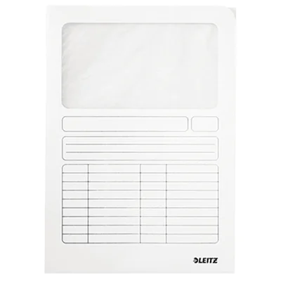 Leitz Sichtmappe DIN A4 160g/m² Manilakarton, recycelt weiß 100 St./Pack. Leitz Sichtmappe DIN A4 160g/m² Manilakarton, recycelt weiß 100 St./Pack.
