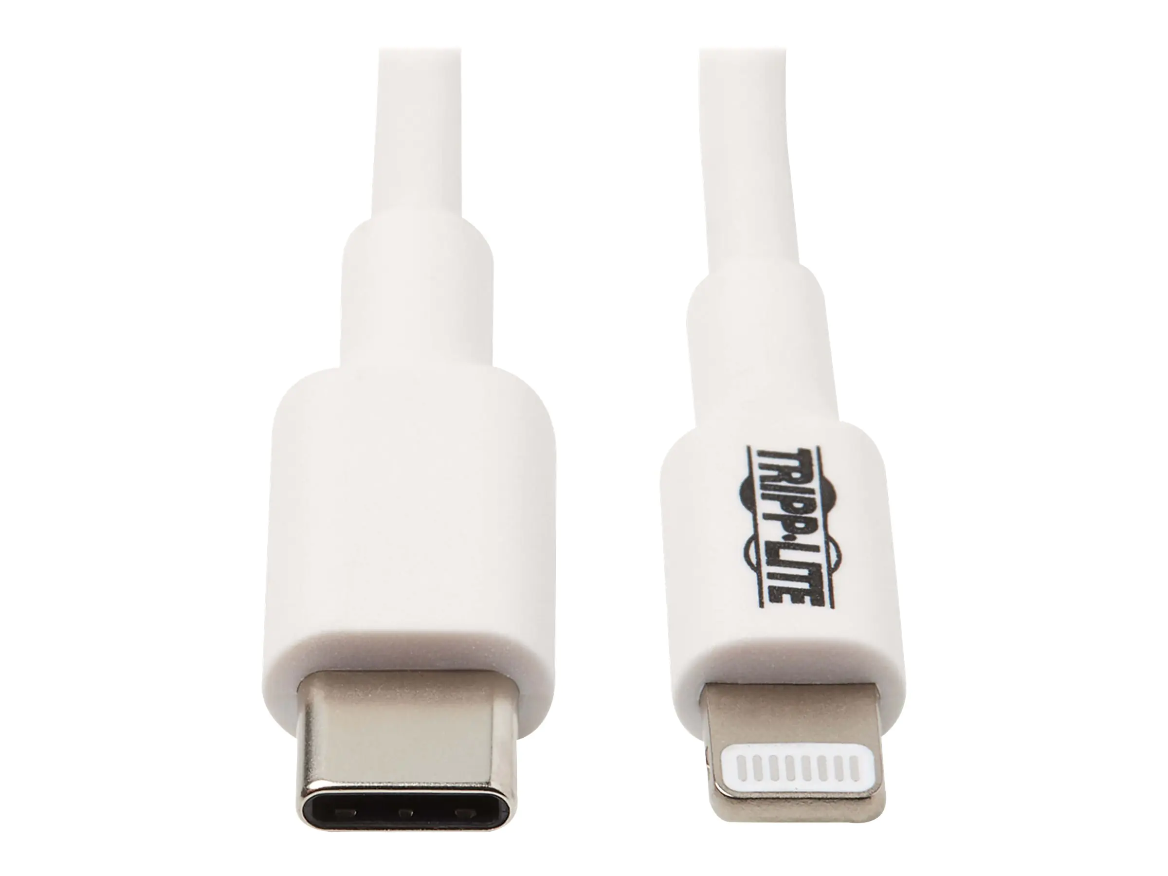 Eaton Tripp Lite Series USB-C to Lightning Sync/Charge Cable (M/M), MFi Certified, White, 3 ft. (0.9 m) - USB-Kabel - 24 pin USB-C (M) zu Lightning (M) - USB 2.0 - 20 V - 3 A - 90 cm - weiß