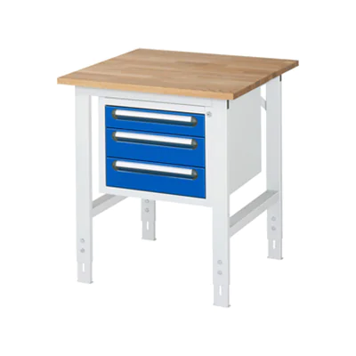 RAU Arbeitstisch Tom 750 x 760-1.080 x 800 mm (B x H x T)