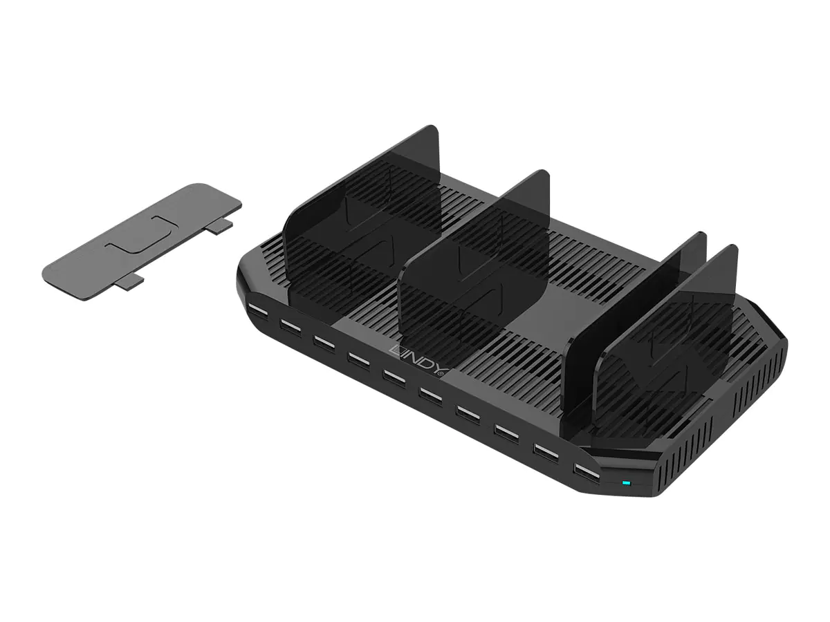 Lindy - Netzteil - 2.4 A - 10 Ausgabeanschlussstellen (USB) - Australien, Großbritannien und Nordirland, Vereinigte Staaten, Europa Lindy - Netzteil - 2.4 A - 10 Ausgabeanschlussstellen (USB) - Australien, Großbritannien und Nordirland, Vereinigte Staaten, Europa