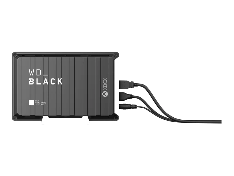 WD_BLACK Western Digital D10, 12 TB, 3.2 Gen 2 (3.1 Gen 2), 7200 RPM, Schwarz WDBA5E0120HBK-EESN