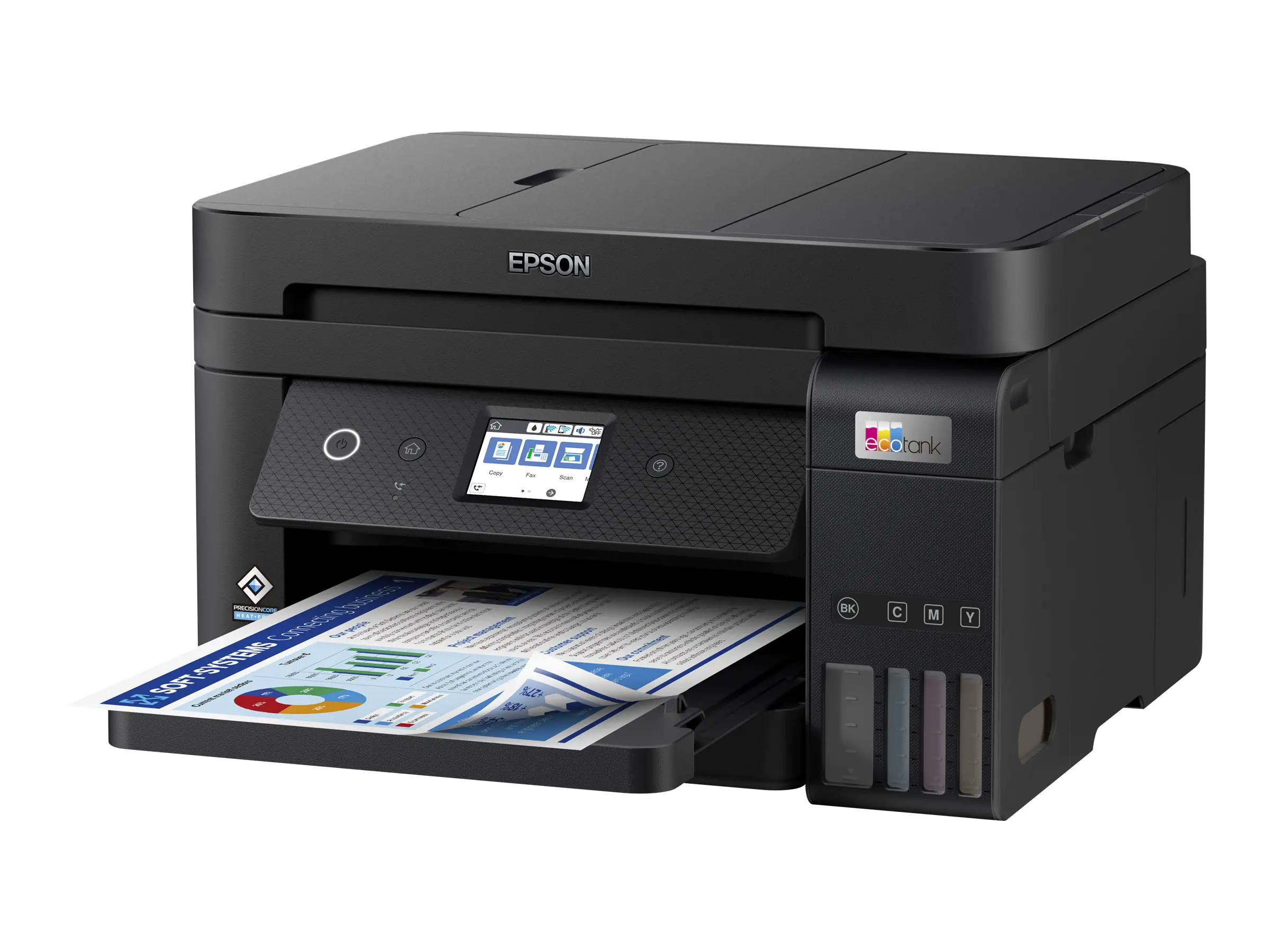 Epson EcoTank ET-4850 - Multifunktionsdrucker - Farbe - Tintenstrahl - nachfüllbar - A4 (Medien) - bis zu 15.5 Seiten/Min. (Drucken) - 250 Blatt - 33.6 Kbps - USB, LAN, Wi-Fi - Schwarz Epson EcoTank ET-4850 - Multifunktionsdrucker - Farbe - Tintenstrahl - nachfüllbar - A4 (Medien) - bis zu 15.5 Seiten/Min. (Drucken) - 250 Blatt - 33.6 Kbps - USB, LAN, Wi-Fi - Schwarz