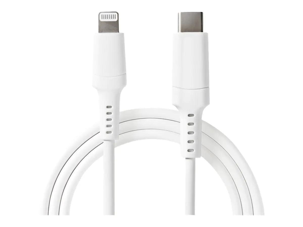 Nedis Lightning-Kabel - Lightning männlich zu 24 pin USB-C männlich - 1 m - weiß - rund, USB Power