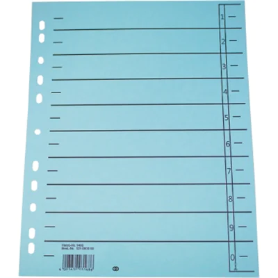 Soennecken Trennblatt oeco DIN A4 Recyclingkarton blau schwarz 100 St./Pack. Soennecken Trennblatt oeco DIN A4 Recyclingkarton blau schwarz 100 St./Pack.