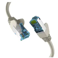 EFB-Elektronik - Patch-Kabel - RJ-45 (M) zu RJ-45 (M) - 1 m - 6 mm - S/FTP, PiMF - CAT 7 (Kabel) / CAT 6a (Anschlüsse) - geschirmt, halogenfrei, geformt, verseilt, Knickschutzmanschette, 10 Gigabit Ethernet, Steckerbelegung 1:1 - Grau EFB-Elektronik - Patch-Kabel - RJ-45 (M) zu RJ-45 (M) - 1 m - 6 mm - S/FTP, PiMF - CAT 7 (Kabel) / CAT 6a (Anschlüsse) - geschirmt, halogenfrei, geformt, verseilt, Knickschutzmanschette, 10 Gigabit Ethernet, Steckerbelegung 1:1 - Grau