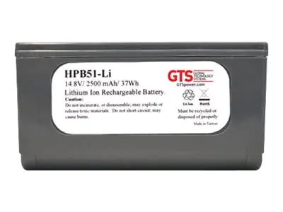 Global Technology Systems HPB51-LI - Drucker-Batterie (gleichwertig mit: Intermec 318-026-001) - Lithium-Ionen - 2500 mAh (Packung mit 10) HPB51-LI-10