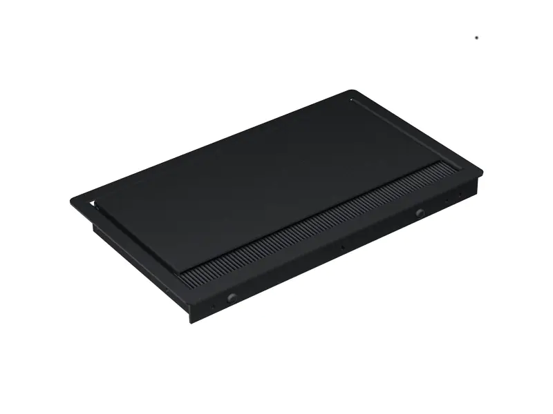 Bachmann CONI COVER short - Steckdosenleiste für bündige Montage - Tisch montierbar - Schwarz, RAL 9005 Bachmann CONI COVER short - Steckdosenleiste für bündige Montage - Tisch montierbar - Schwarz, RAL 9005