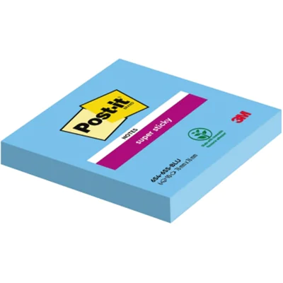 Post-it Haftnotiz Super Sticky 6546SEB 76x76mm 90Blatt ultrablau Post-it Haftnotiz Super Sticky 6546SEB 76x76mm 90Blatt ultrablau