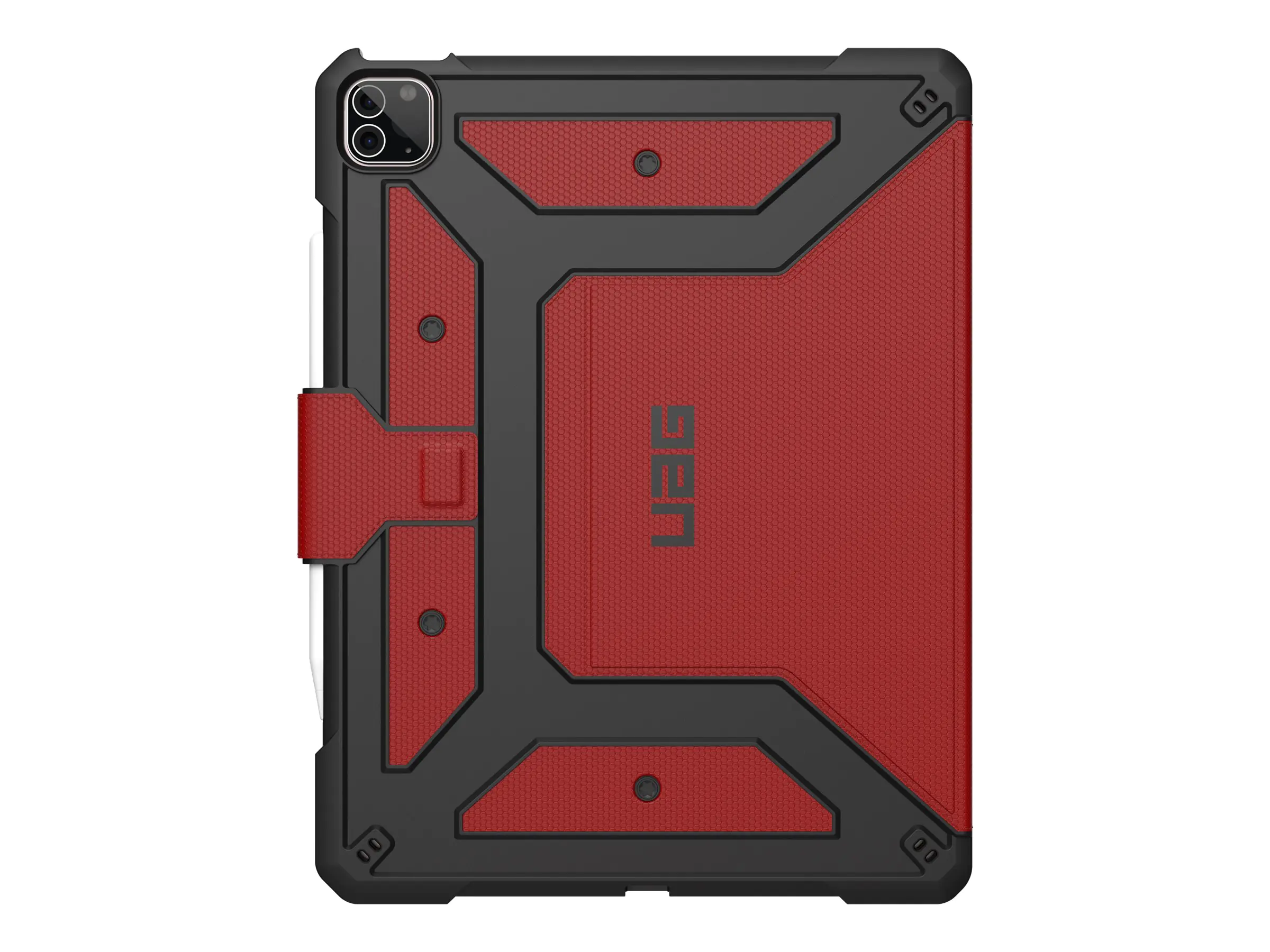 UAG Rugged Case for iPad Pro 12.9-in (5th Gen, 2021) - Metropolis Magma - Flip-Hülle für Tablet - widerstandsfähig - Magma - 12.9" - für Apple 12.9-inch iPad Pro (4. Generation, 5. Generation)