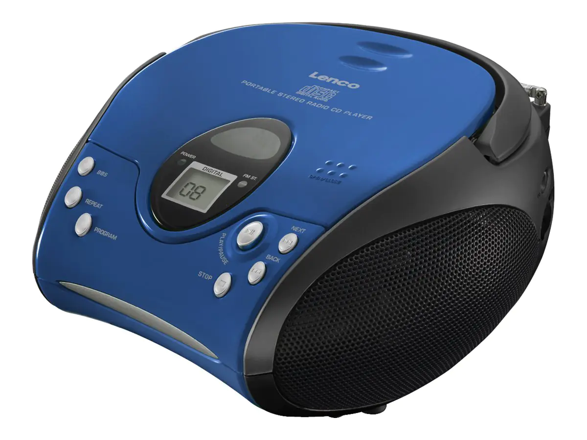 Lenco SCD-24 - Ghettoblaster - Schwarz, Blau