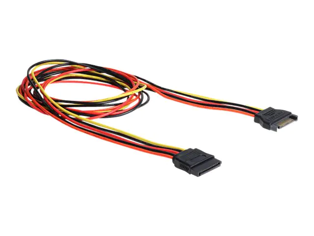 Delock Spannungsversorgungs-Verlängerungskabel - SATA-Stromstecker (W) 60133