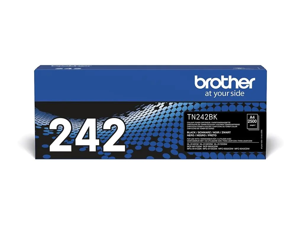 Brother TN242BK - Schwarz - Original - Tonerpatrone - für Brother DCP-9017, DCP-9022, HL-3142, HL-3152, HL-3172, MFC-9142, MFC-9332, MFC-9342